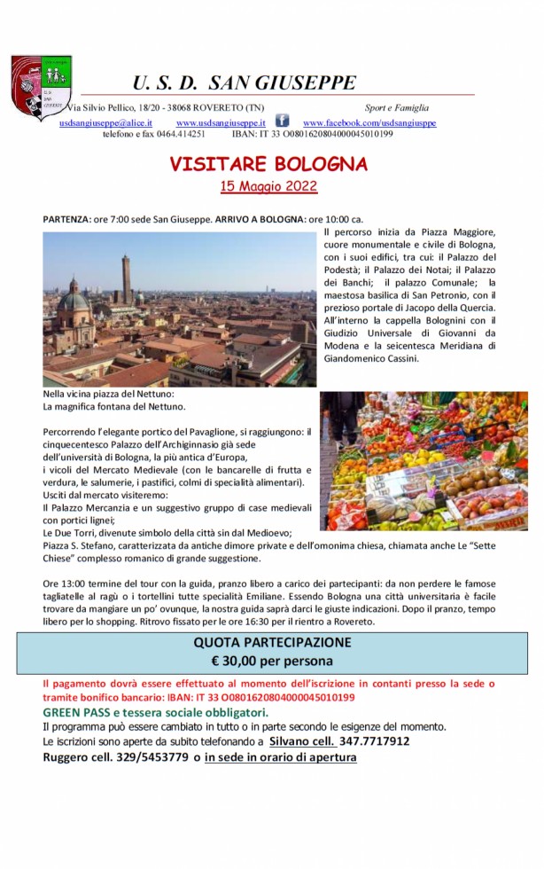 Visitare Bologna - 15-05-2022